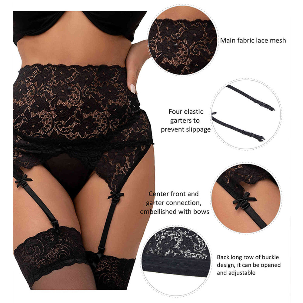 Women  Plus Size Extreme Sexy Lace  Garter Belts